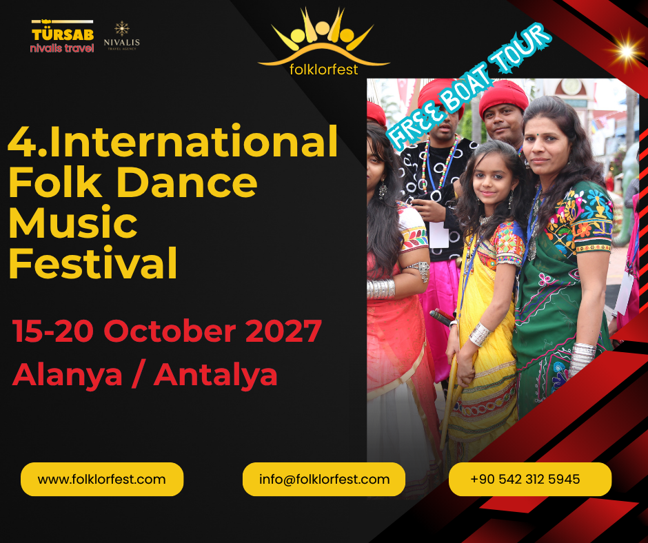 4th International Folk Dance Music Festival 2027 festival poster - Alanya / Antalya