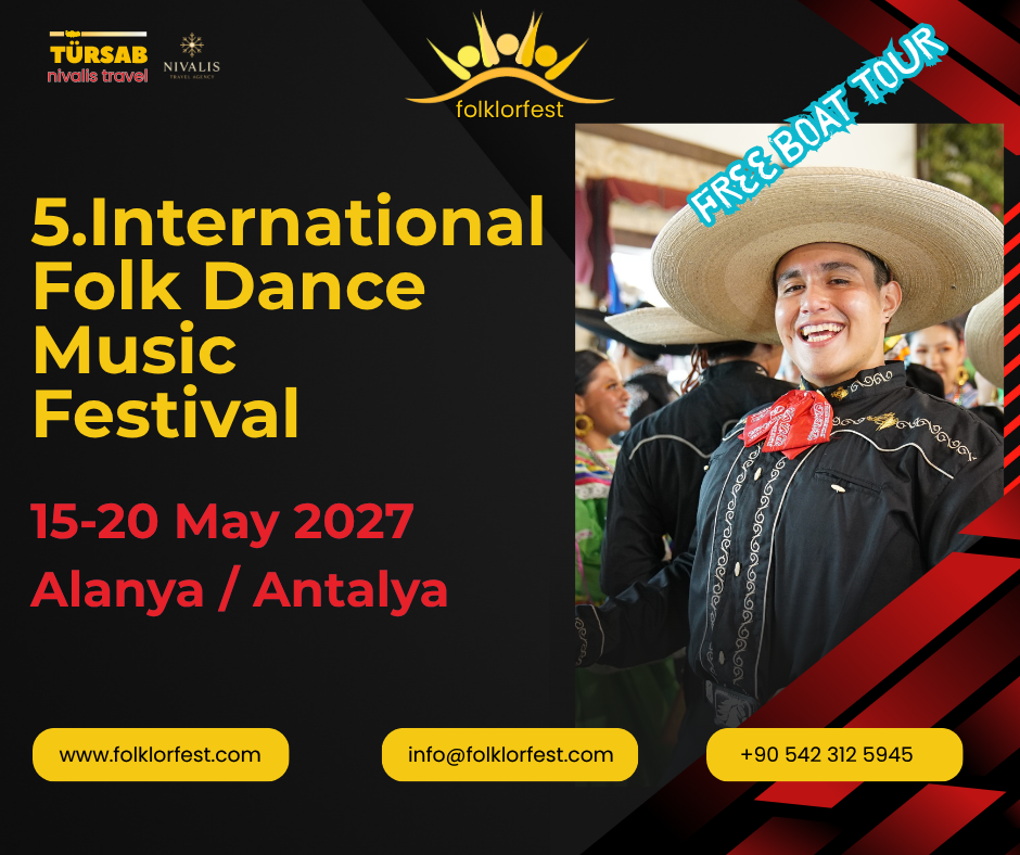 5th International Folk Dance Music Festival 2027 festival poster - Alanya / Antalya